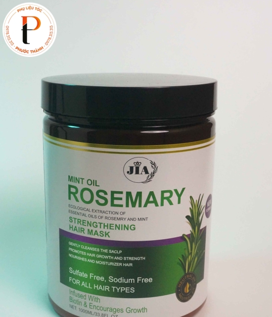 Mặt nạ ủ tóc phục hồi hư tổnJIA Rosemary - Mint oil