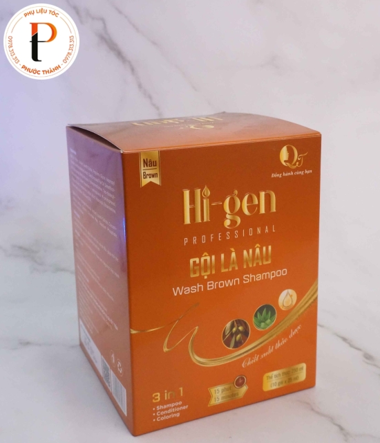 Dầu gội Hi-gen, Gội Là Nâu