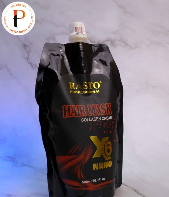 Mặt nạ dưỡng tóc Collagen Rasto X6