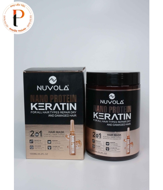 Mặt nạ dưỡng tóc nuvola keratin & nanoprotein