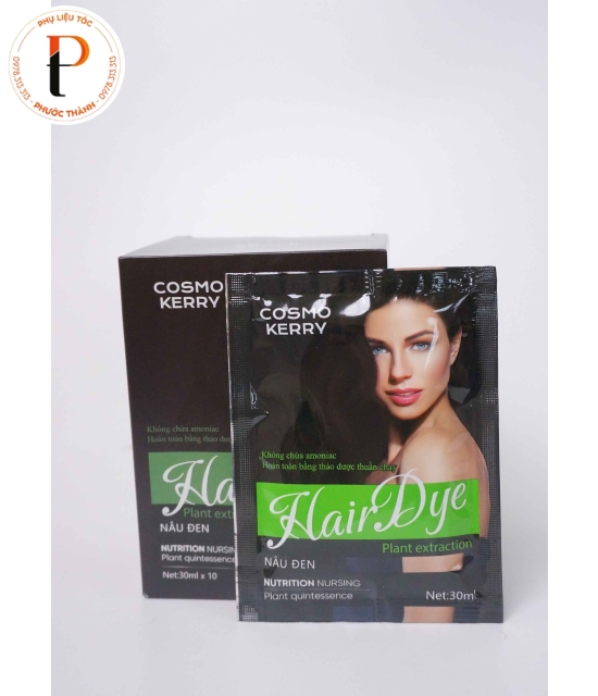 Gội phủ bạc chiết xuất thiên nhiên COSMO KERRY (Nâu Đen)