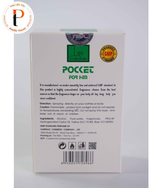 Nước hoa nam  Pocket (Xanh lá)