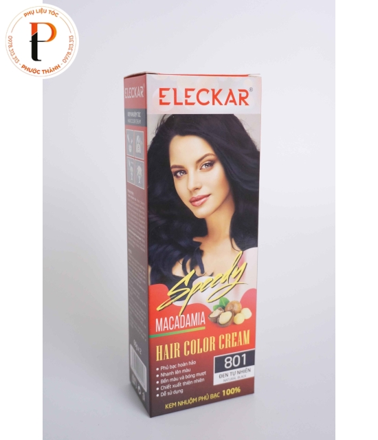 Kem nhuộm phủ bạc hoàn hảo 100% Eleckar MACADAMIA