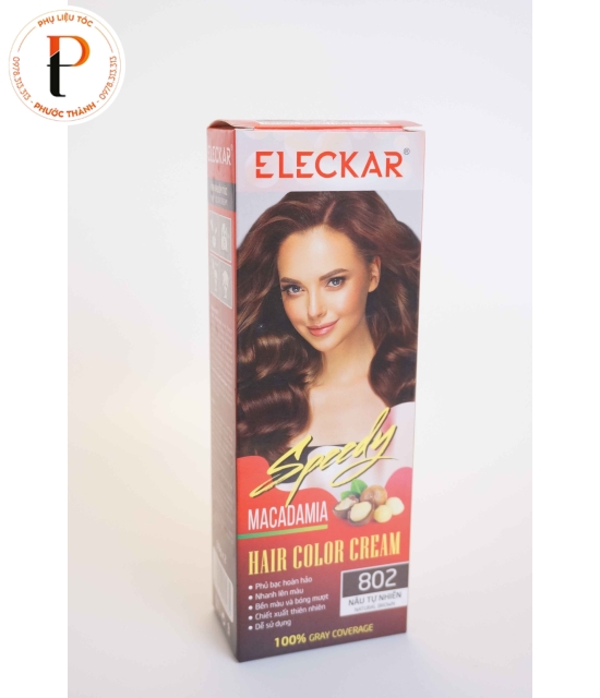 Kem nhuộm phủ bạc hoàn hảo 100% Eleckar MACADAMIA