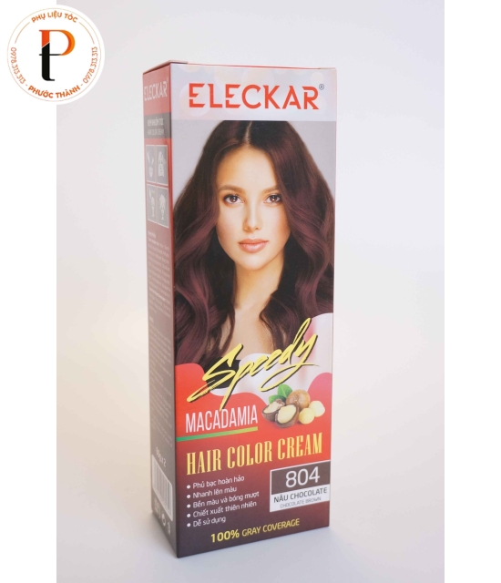 Kem nhuộm phủ bạc hoàn hảo 100% Eleckar MACADAMIA