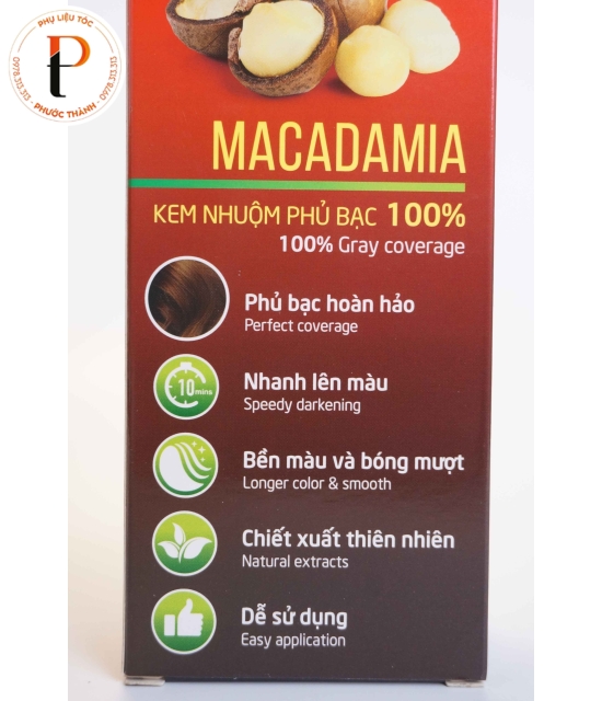 Kem nhuộm phủ bạc hoàn hảo 100% Eleckar MACADAMIA