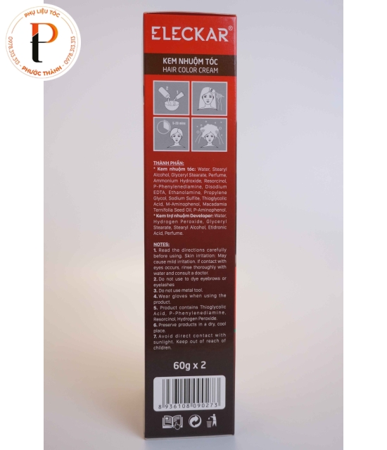 Kem nhuộm phủ bạc hoàn hảo 100% Eleckar MACADAMIA