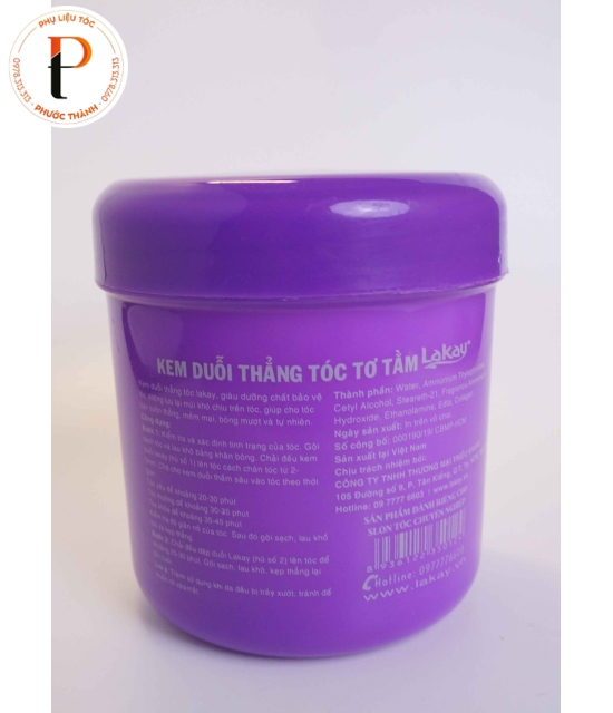 Kem duỗi tóc Lakay tơ tằm