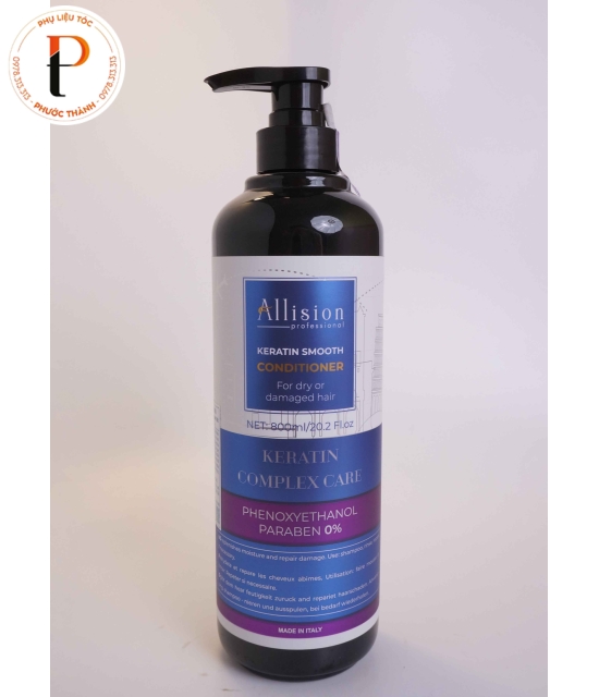 Dầu gội, xả Allision Keratin dành cho tóc khô và hư tổn.
