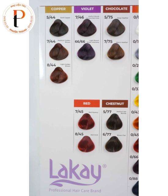 Thuốc nhuộm tóc Lakay - lên màu chuẩn, bền đẹp, dưỡng tóc