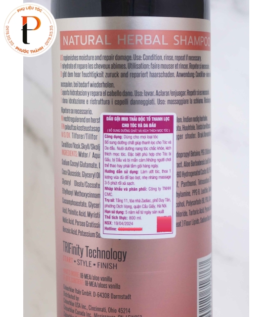 Cặp gội - xả MIO chiết xuất Argan, chứa Vitamin E