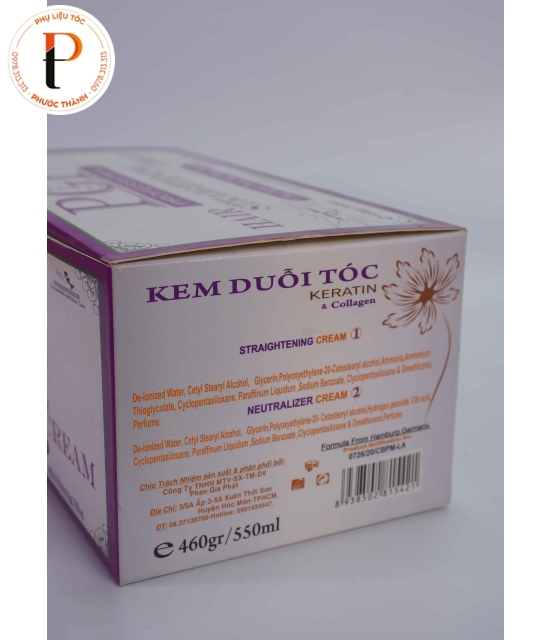 Kem duỗi tóc PGP nano 550ml