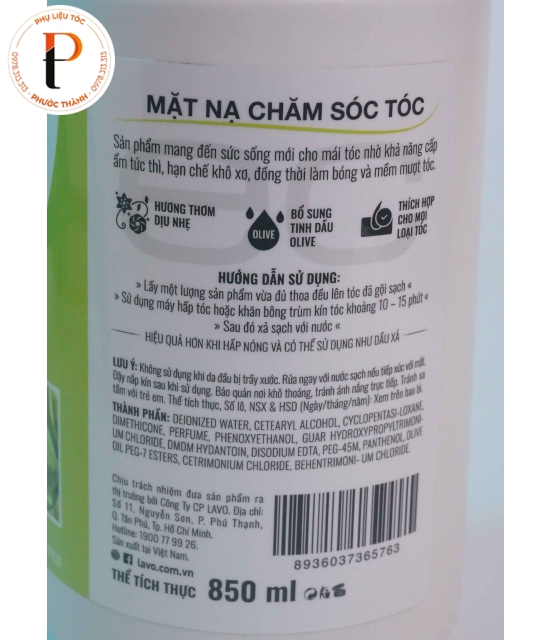 Mặt nạ ủ tóc Spaline - tinh chất Olive 800ml