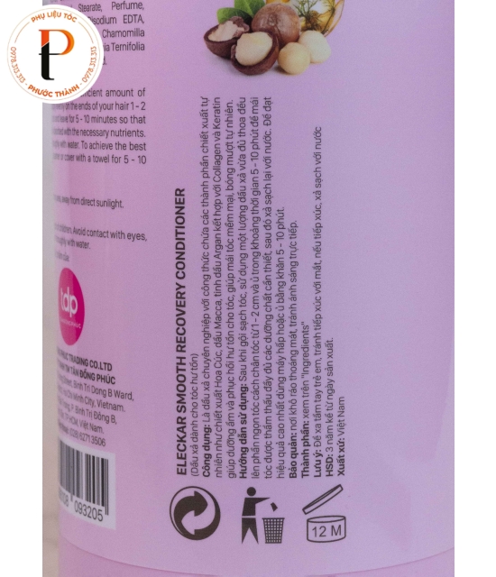 Dầu xả Eleckar PROFESSIONAL