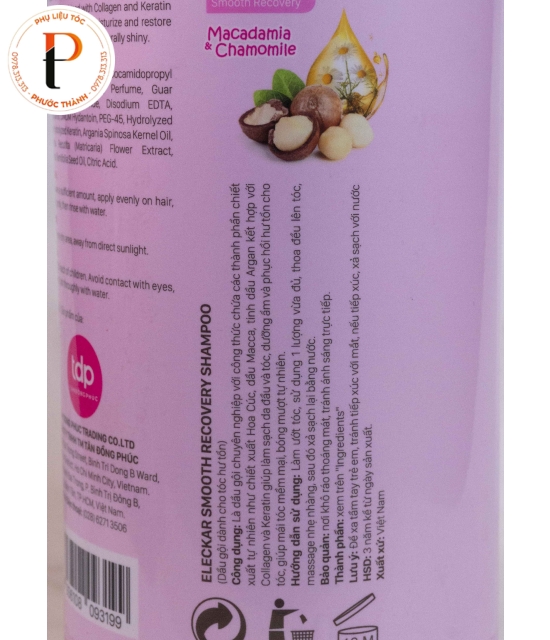Dầu gội Eleckar SMOOTH RECOVERY
