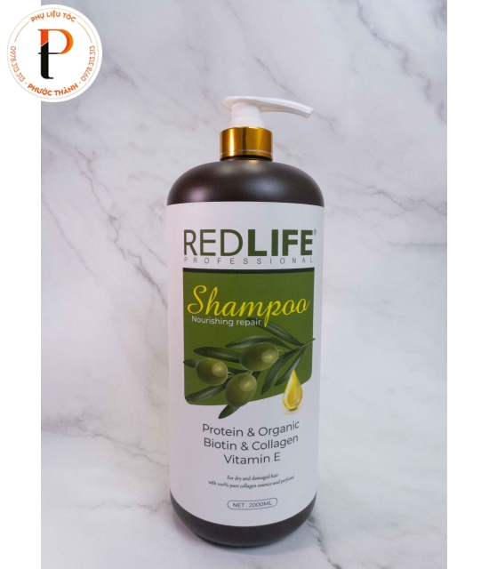 Dầu Gội Phục Hồi Tóc Hư Tổn Redlife Với Keratin & Collagen