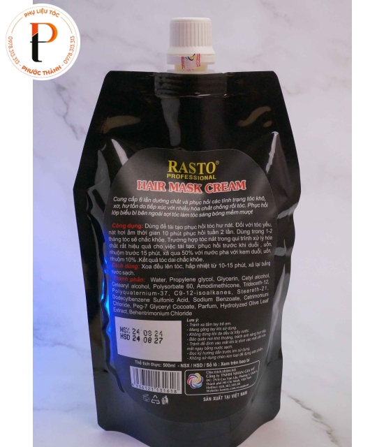 Mặt nạ dưỡng tóc Collagen Rasto X6