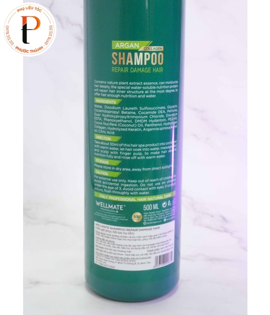 Dầu Gội Phục Hồi  Wellmate Argan
